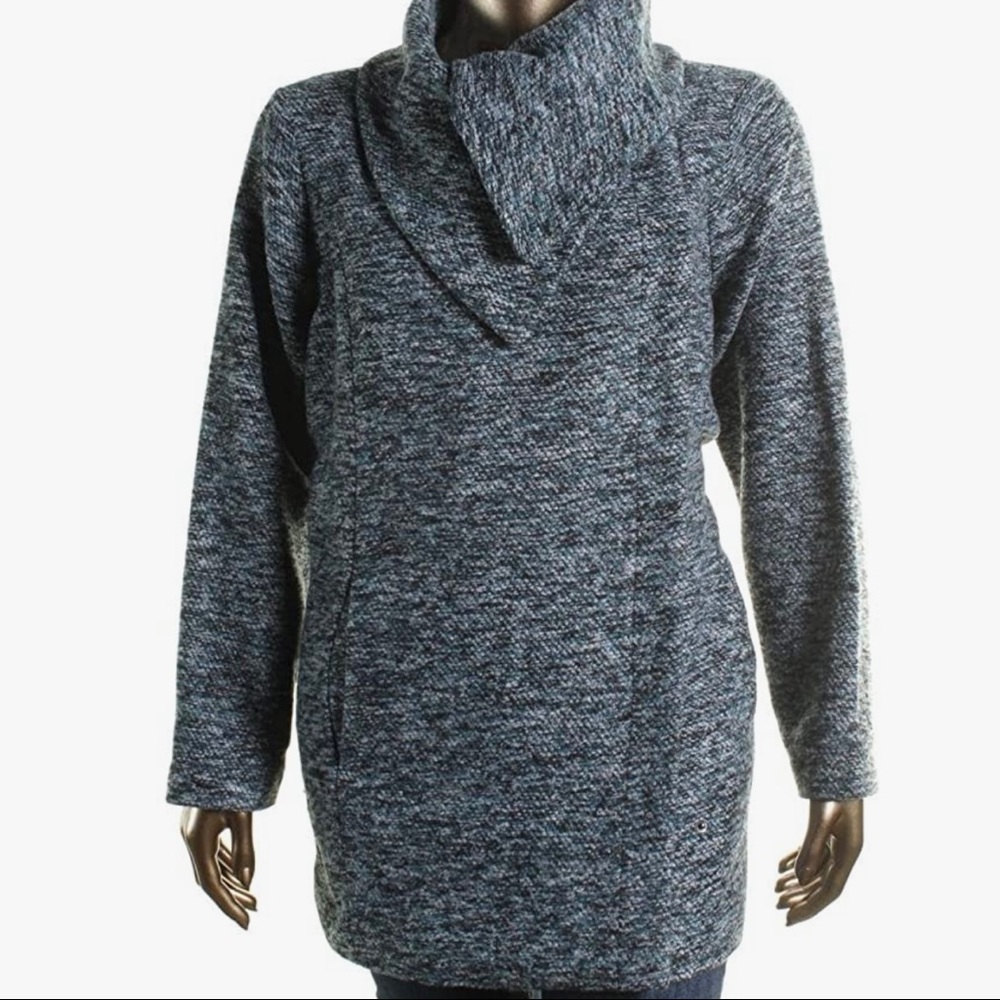 BB DAKOTA Teal Marled Knit Jacket